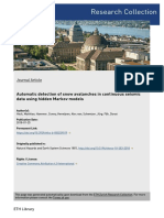 Automatic Detection of Snow Avalanches in Continuous Seismic