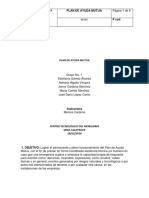 Modelo Formato Plan de Ayuda Mutua