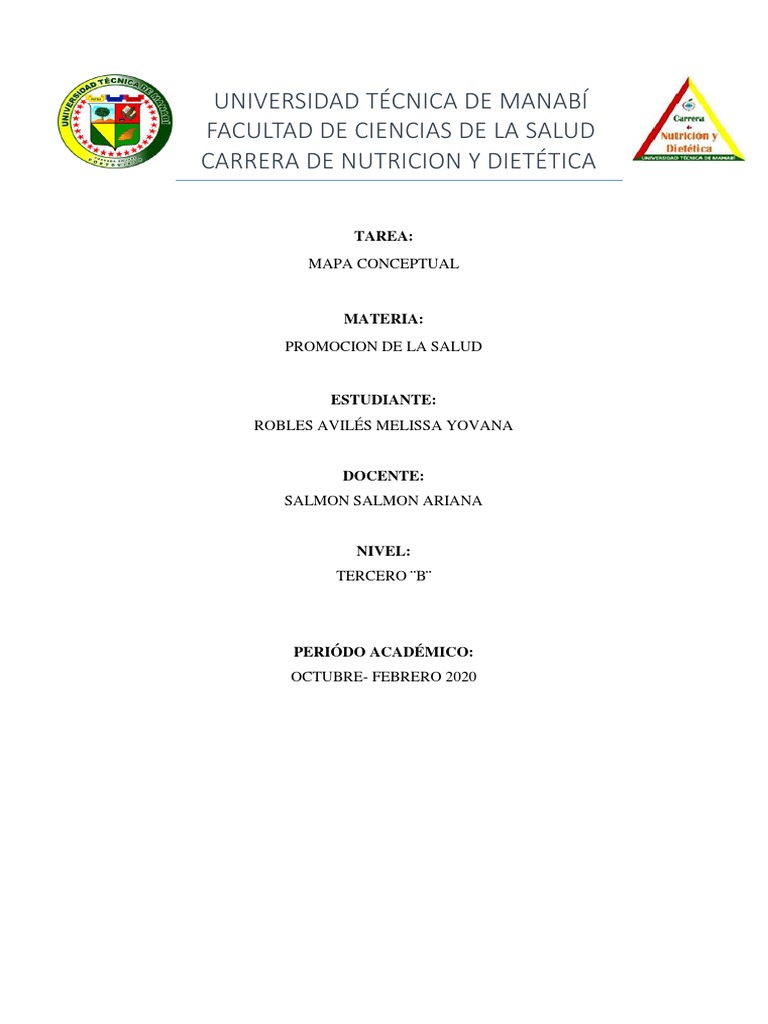 Mapa Conceptual de Promoción de Salud | PDF | Cuidado de la salud ...