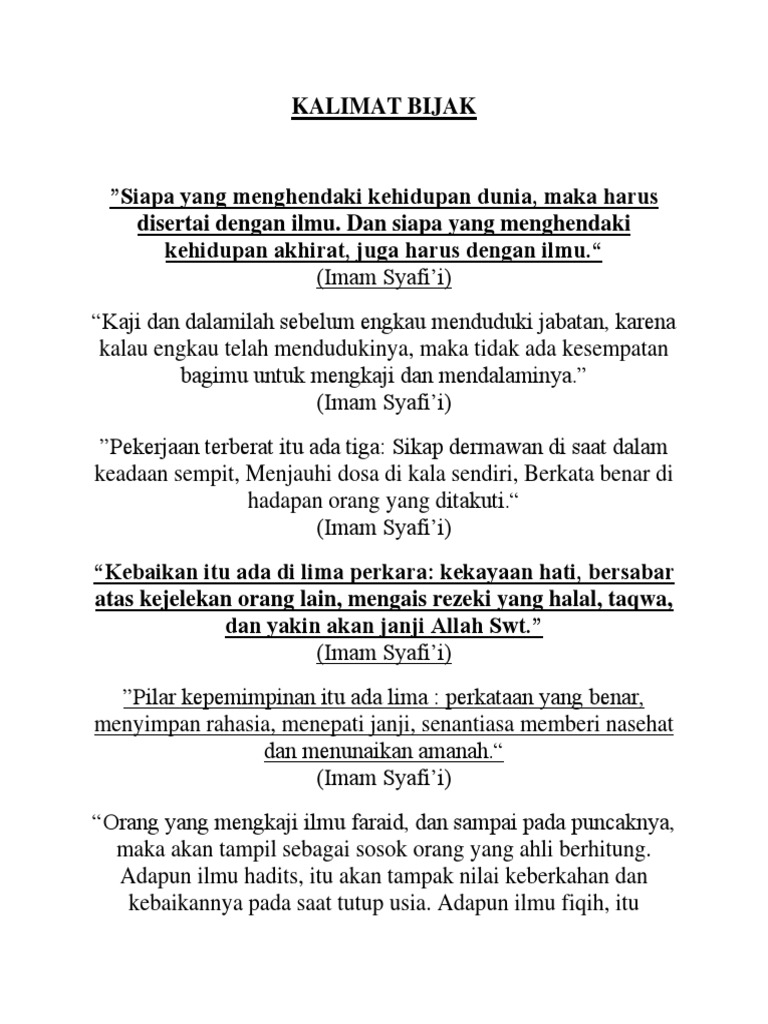 Kalimat Bijak Pdf