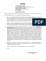 Informe sobre llaves y materiales de oficinas del Gobierno Regional de Lima