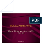 NCLEX Pharmacology: Mary Whyte Marshall, MSN, RN, BC