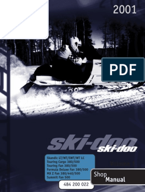 2001 Ski-Doo Grand Touring SE Mach Z Tech Plus Service Manual on a CD 
