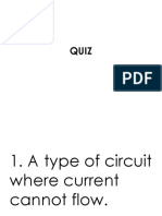 Quiz Basic Concepts of Electricity G9