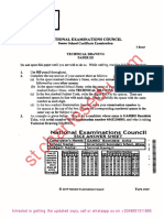 Technical Drawing NECO Past Questions Paper 3 & 4