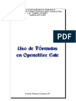 Uso de Fórmulas en Openoffice Calc