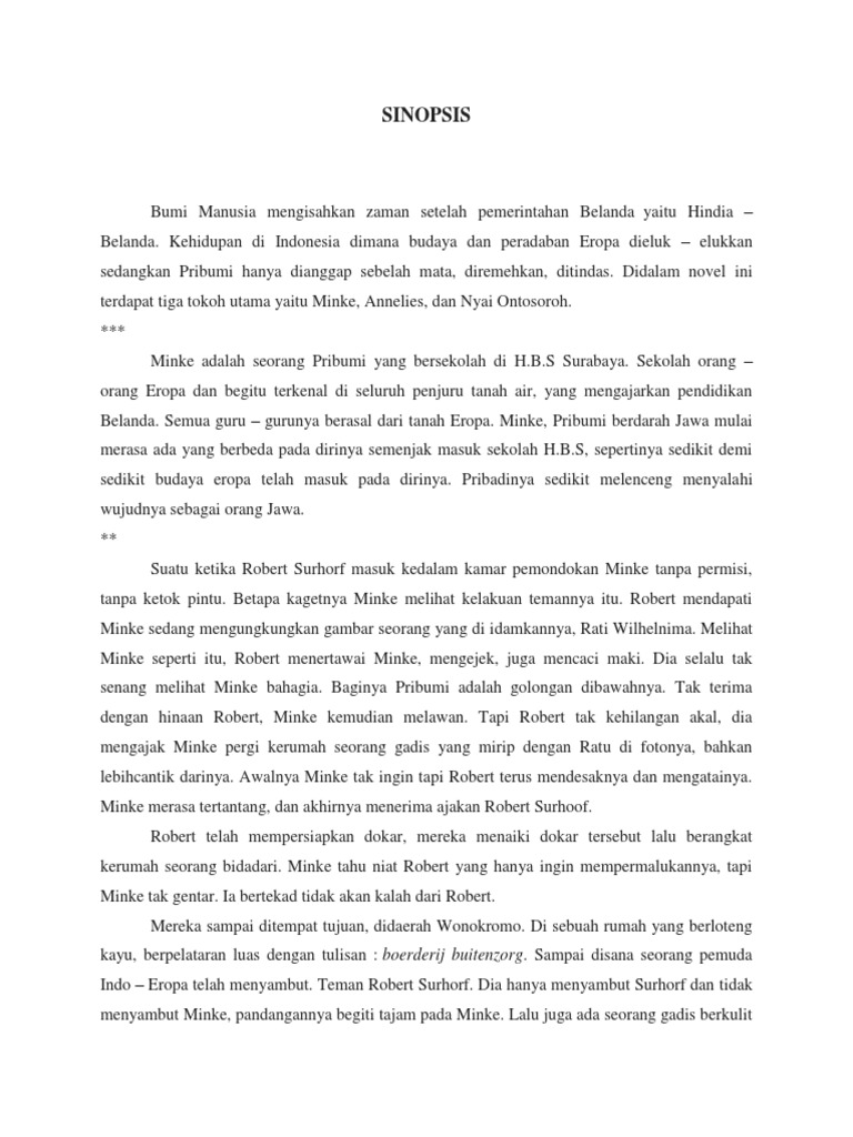 Novel Bumi Manusia PDF