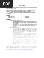Download 1st Grade Math Lesson Plan by hendersonmusic SN44665495 doc pdf