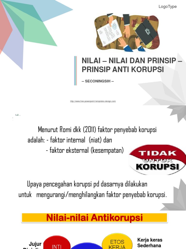 Nilai dan Prinsip Anti Korupsi | PDF | Karier & Perkembangan | Bisnis