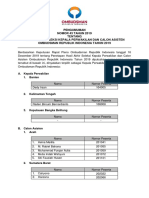 Pengumuman Lulus Seleksi Kaper Dan Calas 2019