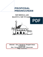 Proposal Mushollah Baitul Muttaqin