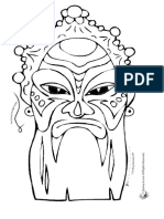 Chinese Mask Coloring Page _ Woo! Jr. Kids Activities