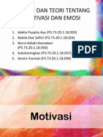 Konsep Dan Teori Tentang Motivasi Dan Emosi