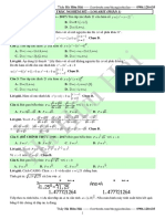 7. Đáp án Trắc nghiệm mũ loga Phần 1 PDF