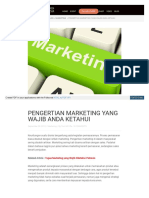 WWW Tommcifle Com Pengertian Marketing Yang Wajib Anda Ketah