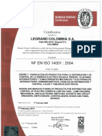 LUMINEX LEGRANDCertificadosActualizadosISO9001eISO14001