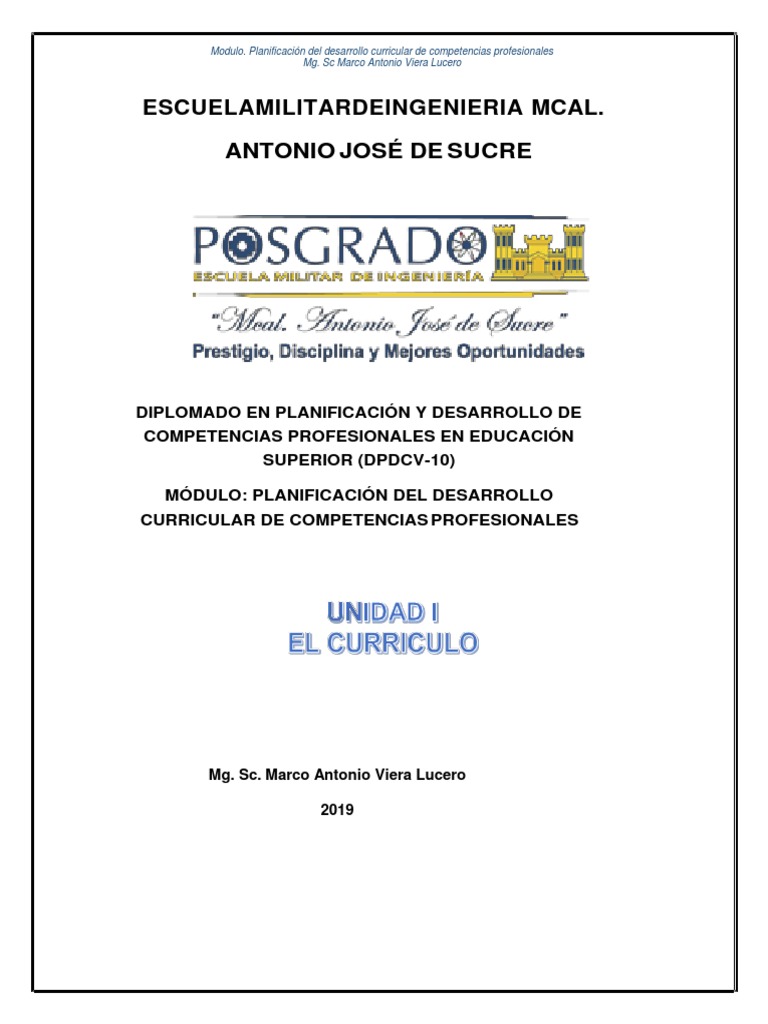 Planificación Curricular de Competencias | PDF | Plan de estudios ...