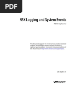 NSX 63 Logging and System Events