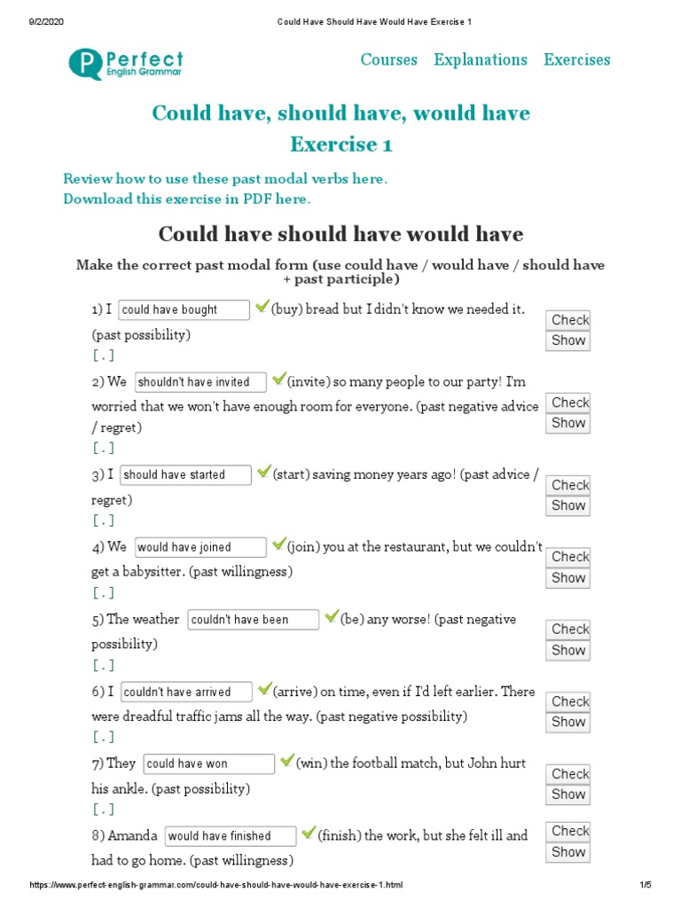 Would exercises