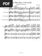 Super Mario Bros Theme for Alto Sax | PDF | Sheet Music | Saxophone