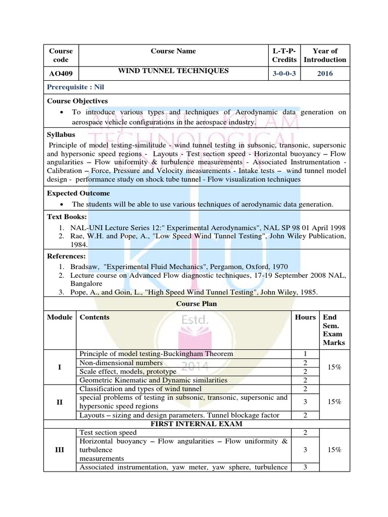 syllabus-ao409-wind-tunnel-techniques-pdf-aerodynamics-wind-tunnel