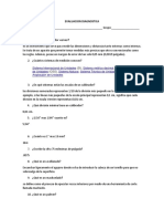 EVALUACION DIAGNOSTICA Ajuste de Maquinas