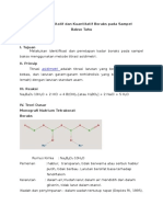 Analisis Kualitatif Dan Kuantitatif Boraks Pada Sampel