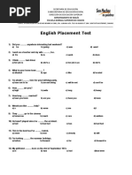 English Placement Test 1