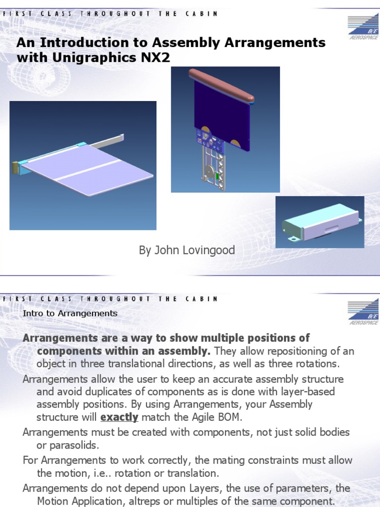 Assembly Arrangements With Unigraphics NX2 | PDF | Button (Computing ...