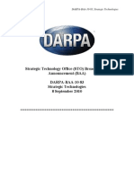 Strategic Technology Office (STO) Broad Agency Announcement (BAA) DARPA-BAA-10-83 Strategic Technologies 8 September 2010