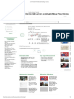 Common Denominators and Adding Fractions 2 PDF