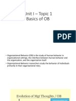 T1 - Basics of OB