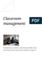 Classroom management techniques