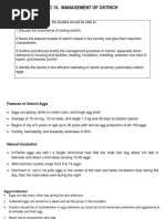 TOPIC 13 - Management of Ostriches