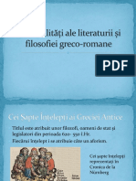 Personalitati Ale Literaturii Si Filosofiei Greco Romane 1