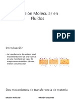 Difusión Molecular en Fluídos