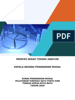 Memori Serah Terima Jabatan Kabid PM PDF