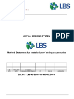 Method Statement For Wiring Accessories Installation