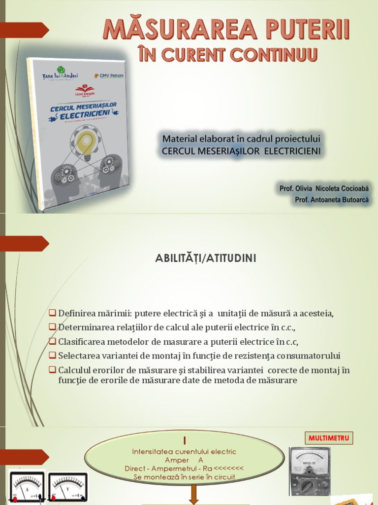 Masurarea Puterii În CC | PDF