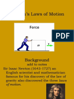 Three Laws of Motion