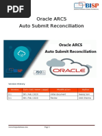 Oracle ARCS Auto Submit Reconciliation