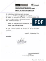 Constancia de Hospitalizacion PDF