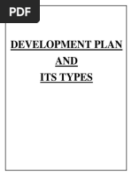 Developmental Plan and Its Types