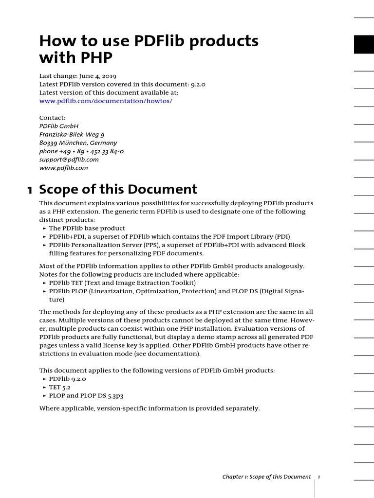 read pdf file in php example