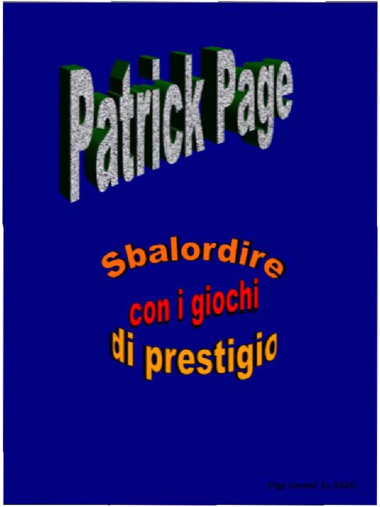Sbalordire Con I Giochi Di Prestigio PDF | PDF, image size:768x1024