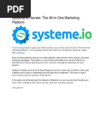 Systeme - Io Review