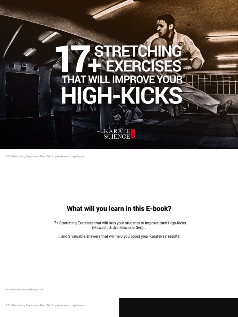 17 Stretching Exercises That Will Improve Your High Kicks E Book PDF ...