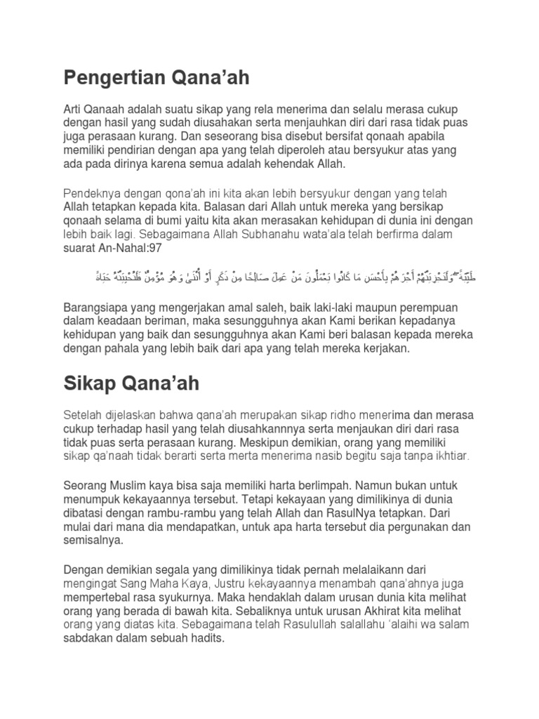 Pengertian Qana Pdf