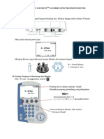 Pengoperasian Genesystm 10 Series Spectrophotometer