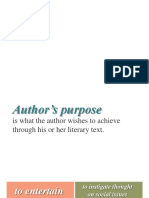 Purpose of The Author